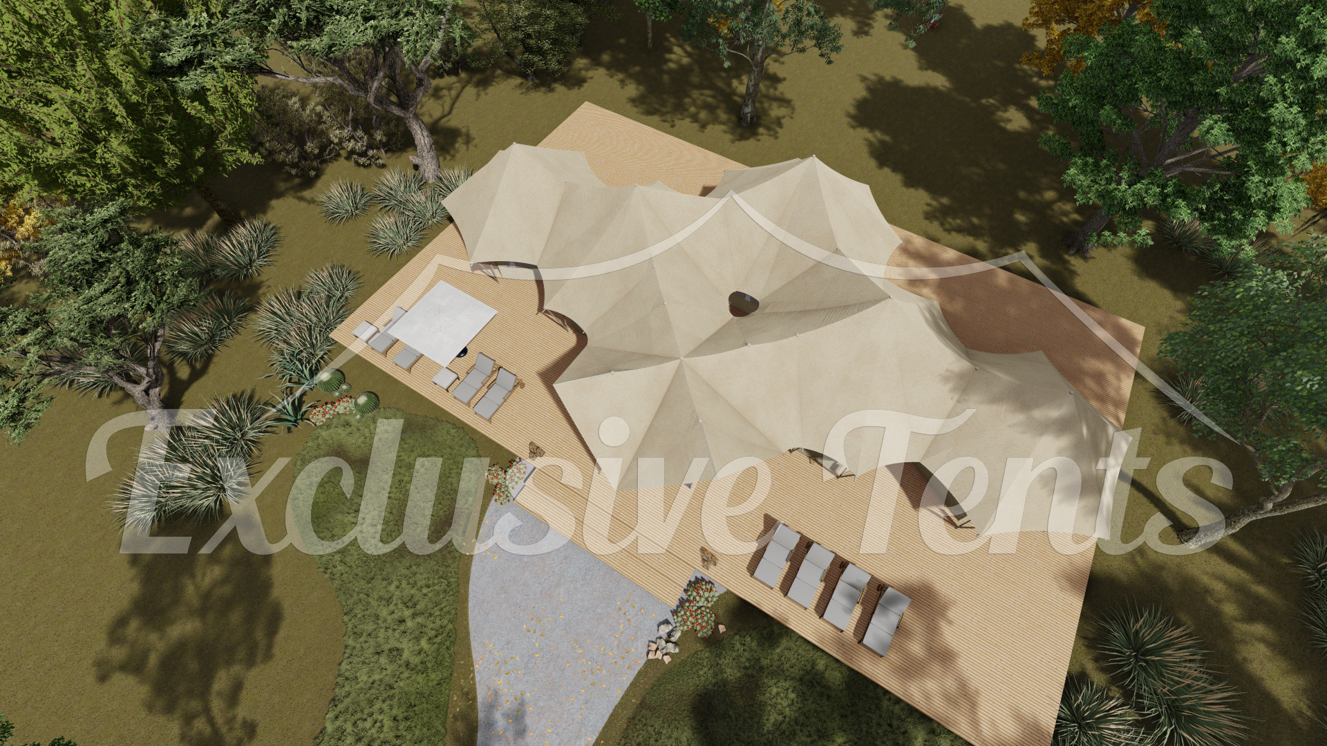 mabarule Large Luxury Glamping Tents