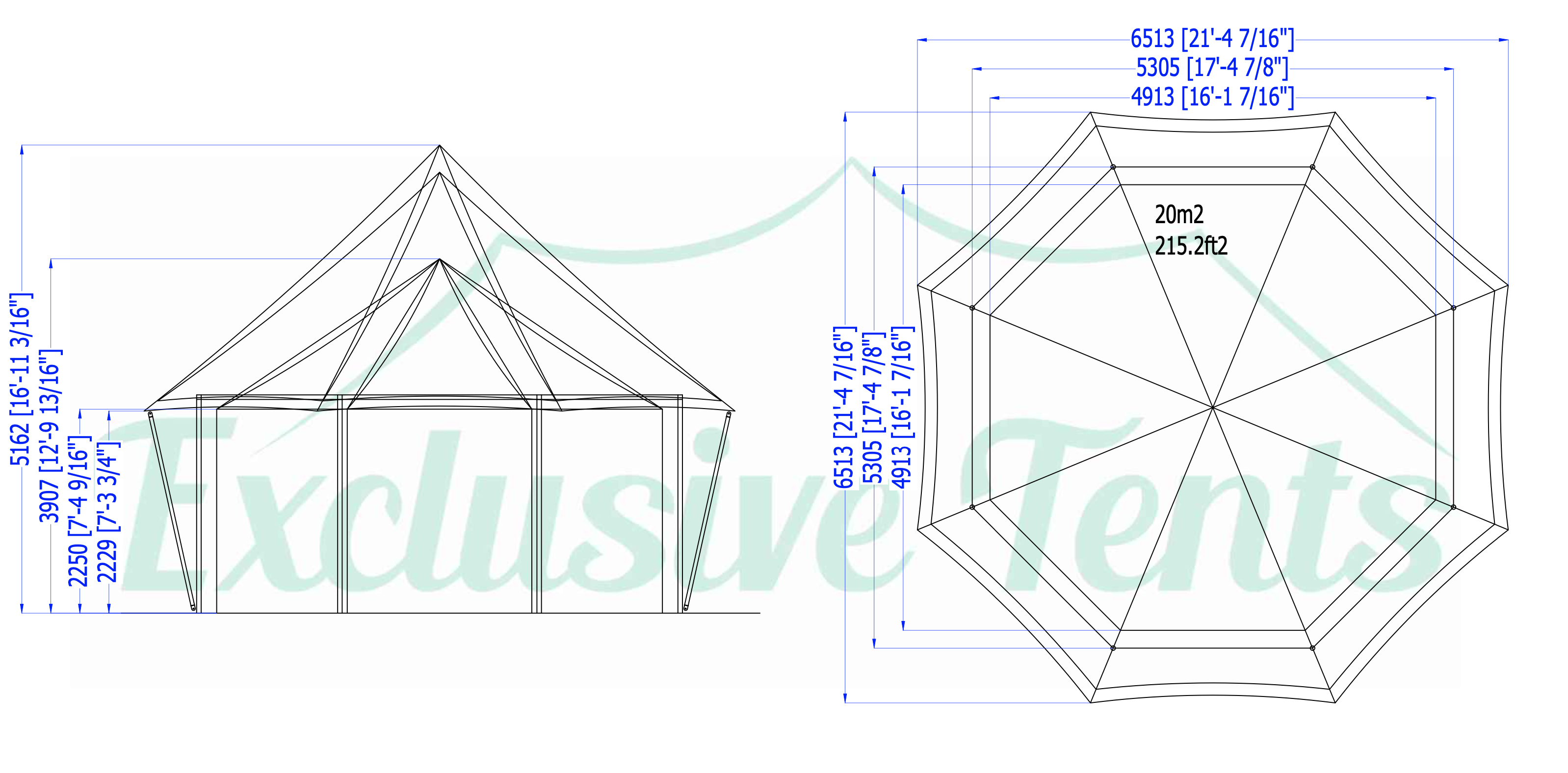 20m2 Bachuma Tent House